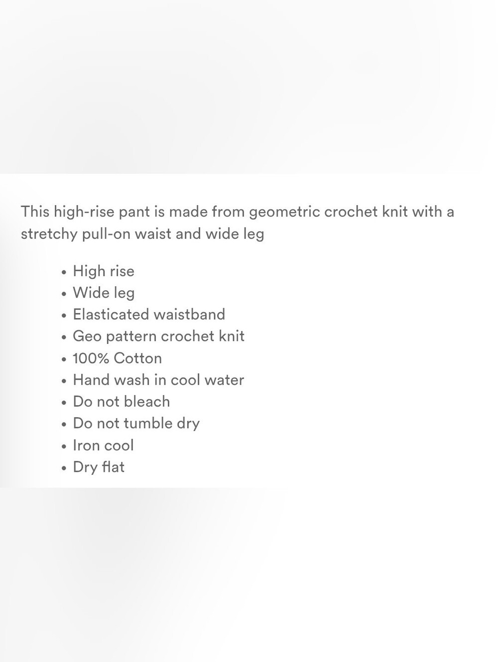 WeWoreWhat Geo Crochet Wide-Leg Pants - Picture 6 of 6